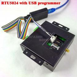 GSM реле RTU 2024 модуль с USB портом для подключения к компьютеру